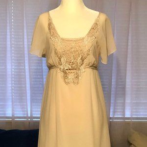 Vintage Cream Baby Doll Dress
